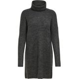 Gebreide Jurk - Waterval Hals - Lange Mouwen - Loose Fit