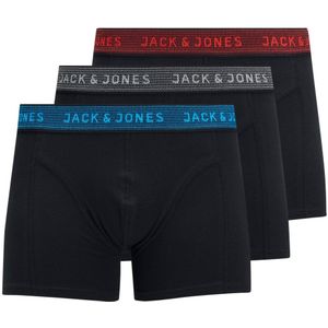 Jack & Jones - Jacwaistband - Boxershorts - Grijs Blauw Rood - Katoen - 3-Pack