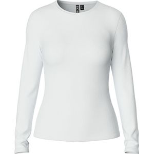 Pieces dames ondershirt lange mouw - Long Tee - Wit