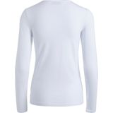 Pieces dames ondershirt lange mouw - Long Tee - Wit