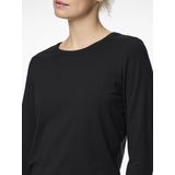 Pieces dames ondershirt lange mouw - Long Tee - Zwart