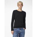 Pieces dames ondershirt lange mouw - Long Tee - Zwart