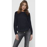 Onlcaviar - Gebreide Pullover - Blauw - Katoen - Regular Fit