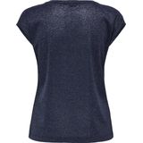 ONLY - T-shirt - Rood - Polyester - Viscose en Metaalvezels