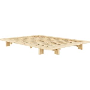 Karup Design Bettgestell »JAPAN BED Bodenbett, Holzrahmen, Futonbett, Jugendbett, Holzbett«, Massivholzbett mit Lattenrost, Kiefer massiv, Bett ohne Kopfteil