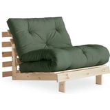 Karup Design Daybett "Roots Schlafsofa, Gästebett, Sofa inkl. Futonmatratze", Liegefläche 90/140/160 x200 cm, FSC zertifizierte Kiefer