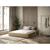 Karup Design Futonbett »Ziggy, in mehreren Breiten, zertifiziertes Massivholz«, praktische Ablagefläche neben der Matratze, viel Stauraum
