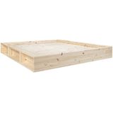 Karup Design Futonbett »Ziggy, in mehreren Breiten, zertifiziertes Massivholz«, praktische Ablagefläche neben der Matratze, viel Stauraum