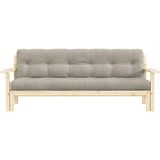 Unwind (Schlafsofa) Naturholz/Leinen – 134101914