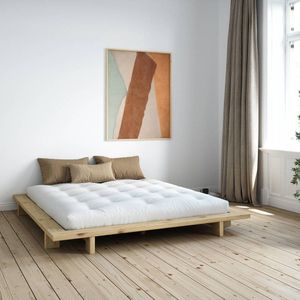 Karup Bedframe JAPAN BED Futonbed van FSC-gecertificeerd massief hout Massief houten bed met lattenbodem, massief grenen, bed zonder hoofdeinde