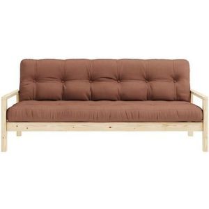 Knob (slaap)bank naturel/klei bruin - 135101759
