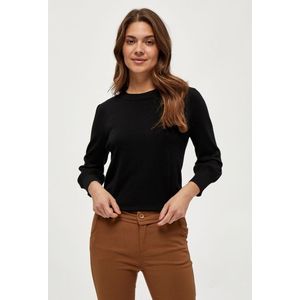 Minus Mersin Knit Tee Truien vesten Dames - Sweater - Hoodie - Vest- Zwart