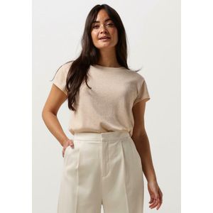Minus Carlina Knit Tee Tops T-shirts Dames - Shirt - Goud
