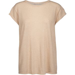 Minus - Carlina Knit Tee - T-shirt - Medaille Goud Melange
