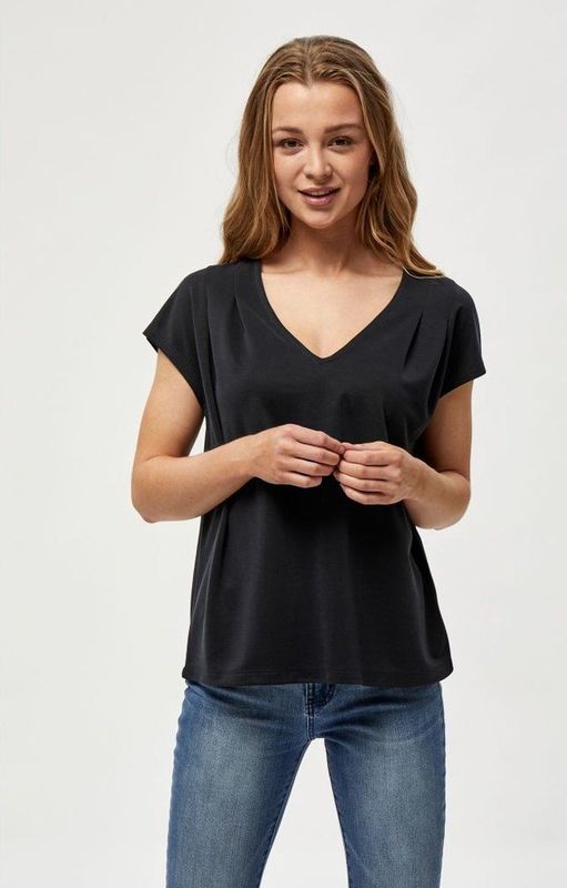 Peppercorn - Lana - Damesblouse - Zwart - V-hals