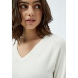 Gebreide Trui - Effen - Knitwear - Lange Mouw - V-hals