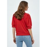 minus - Sweatshirt 'Mika' - Rood - Sweatstof - Halve Mouw