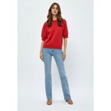 minus - Sweatshirt 'Mika' - Rood - Sweatstof - Halve Mouw