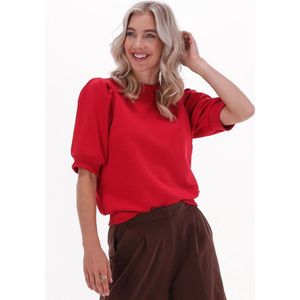 minus - Sweatshirt 'Mika' - Rood - Sweatstof - Halve Mouw