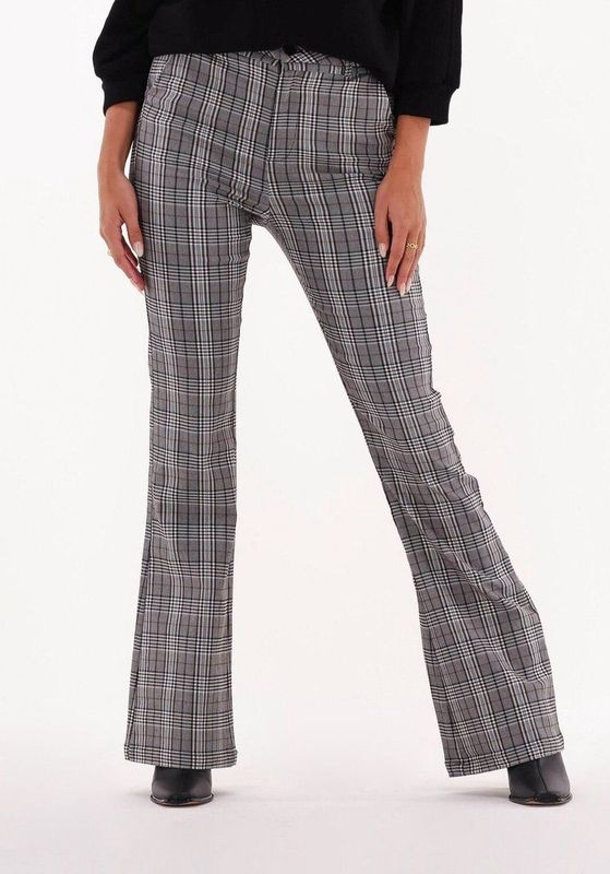 Minus Carma Check Flared Pants Broeken Dames - Multi