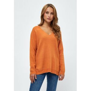 Peppercorn Dames Rosalia lange trui, Perzik Caramel Melange, M