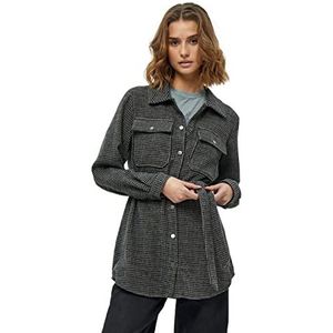 Minus Dames Minja-jas, leisteen bruin geruit, 14