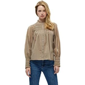 Peppercorn Dames Garleen Shirt, Winter TWIG Zand, XS