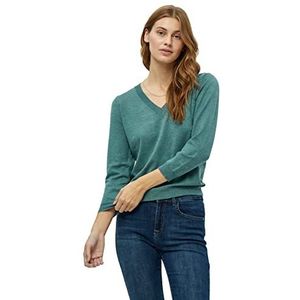 Minus Dames Milla 3/4 mouw gebreide trui, Sea Mist Melange, L