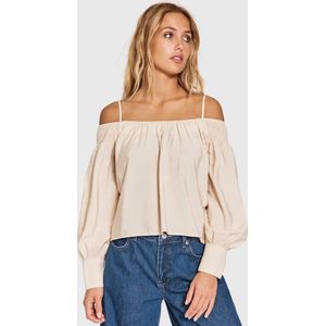 Norr - Blousetops - Beige - Nylon