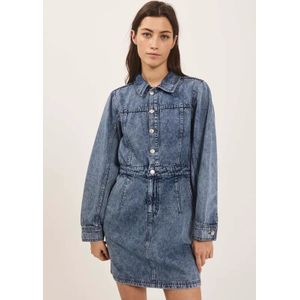 Norr - Cara - Denim Jurk - Lichtblauw - Lange Mouwen