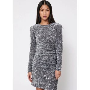 Jurken - Sequined - Zwart - 95% Polyester, 5% Elastaan