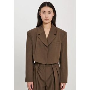 NORR - Korte Blazer - Zwart - Polyester/Viscose/Elastaan