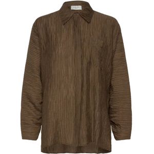 NORR - Blouse - Gestructeerde Stof - 81% Lyocell, 19% Polyamide