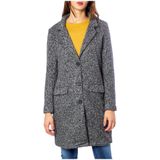 Jacqueline de Yong, Dames, Mantels, Grijs, Maat: 2XS Katoen,