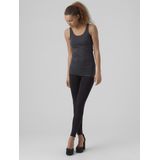 Vero Moda - VmMaxi My Soft Long Tank Top - Tanktop - Zwart - 95% Katoen, 5% Elastaan