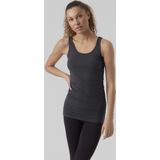 Vero Moda - VmMaxi My Soft Long Tank Top - Tanktop - Zwart - 95% Katoen, 5% Elastaan