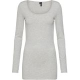 Vero Moda - 10152908 - Longsleeve - Zwart - Katoen/Elastaan