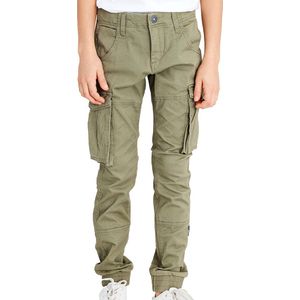 NAME IT - Cargo Broek - Kaki - Katoen