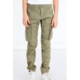 NAME IT - Cargo Broek - Kaki - Katoen