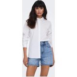 JDY - Blouse - Wit - Katoen/Polyester/Elastaan - Regular Fit