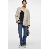 Pieces - Lace Singlet Kate - Kanten Dames Onderhemd - Zwart - Microfiber