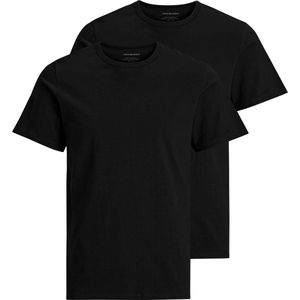 Jack & Jones - 2-pack T-shirts - Zwart en Wit - Katoen - Korte Mouwen