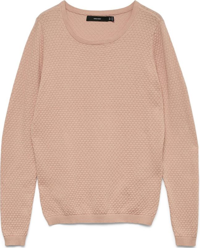 Vero Moda - Gebreide Trui - Misty Rose - 100% Katoen - Regular Fit