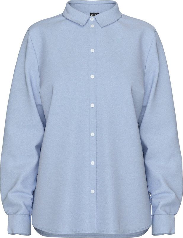 PIECES - PCIRENA LS OXFORD SHIRT WVN NOOS - Blouse - Wit - Katoen