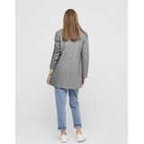 ONLY - Halflang Jasje - Licht Mêleegrijs - Polyester