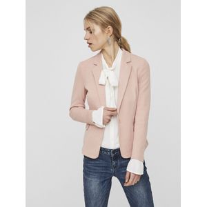 Blazer - Blauw - Katoen - Enkele Knopenrij