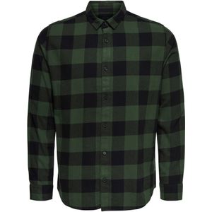 Only & Sons - ONSGUDMUND LS CHECKED SHIRT NOOS - Vrijetijdshemd - Groen