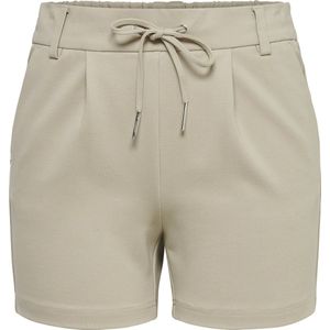 Bandplooibroek - Effen - Jersey - Regular Fit - High Waist - Korte Lengte