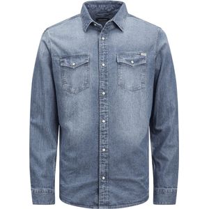Denim - Heren Overhemd - Katoen - Blauw