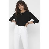 Top - O-hals - 3/4 Mouwen - Loose Fit - Polyester